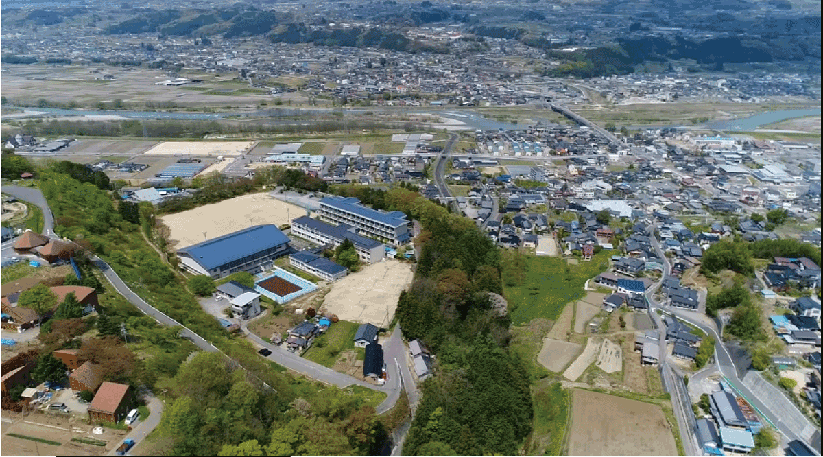 飯田下伊那の学校空撮写真